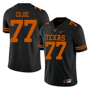 UT Longhorns Andre Cojoe #77 Black Jersey | Genuine Stitch NCAA Football Men Apparel 27954792