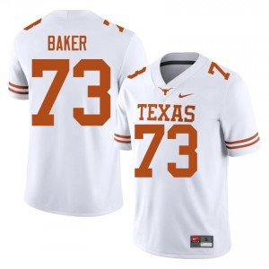 Top-Tier Brandon Baker #73 Texas White Jersey | Men University Football Stitched Fan Gear 40947622