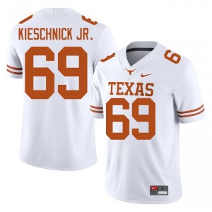 Brooks Kieschnick Jr. #69 UT Horns Jersey | Iconic White College Football Men Stitched 12102565