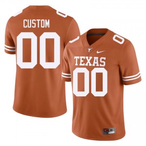 Custom #00 Horns Jersey | Gameday Orange College Football Men Embroidery 71270249