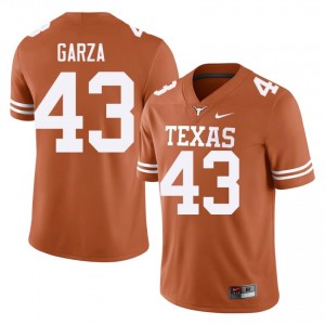 Orange Eric Garza #43 Texas Athletics Jersey | Men High School Football Moisture Wicking Embroidery 97175408