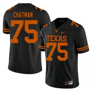 Black Jaydon Chatman #75 Texas Athletics Jersey | Men High School Football Licensed Stitch 53547284