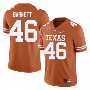 UT Longhorns Spencer Barnett #46 Orange Jersey | Pro Cut Embroidery NCAA Football Men Apparel 35387393