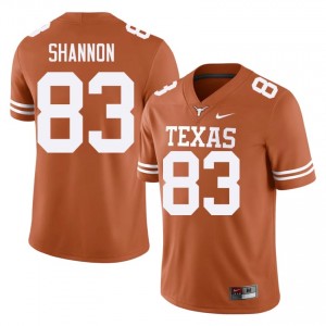 Spencer Shannon #83 Texas Horns Jersey | Iconic Orange College Football Men Embroidery 88575118