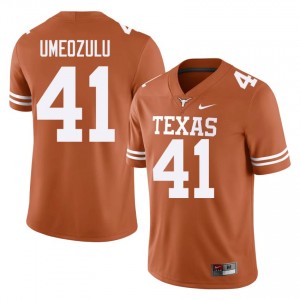 Top-Tier Ziky Umeozulu #41 Longhorns Orange Jersey | Men University Football Embroidery Fan Gear 67657365