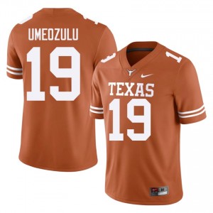 Zina Umeozulu #19 UT Longhorns Jersey | Pro-Grade Orange College Football Men Embroidery 25522121