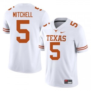 Officially Licensed Adonai Mitchell #5 UT Longhorns White Jersey | Men University Football Stitched Fan Gear 87227843