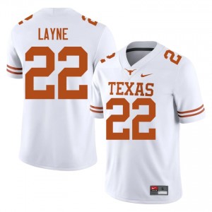 #22 Bobby Layne UT Horns White Jersey | Authentic Stitched Men Player Football Gear 44837117