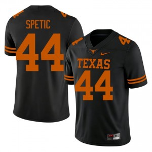 Gianni Spetic #44 Longhorns Jersey | Exclusive Black College Football Men Swen 40610681