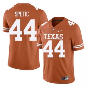 Orange Gianni Spetic #44 Texas Athletics Jersey | Men High School Football Limited Embroidery 77958423