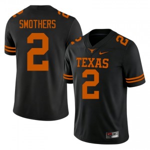 Hollywood Smothers #2 Texas Horns Jersey | Gameday Black College Football Men Stitch 49774700
