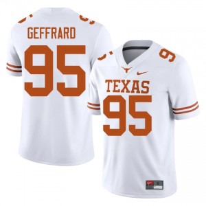 Texas Horns Ian Geffrard #95 White Jersey | Premium Stitched NCAA Football Men Apparel 72208670