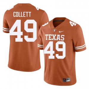 Top-Tier Jake Collett #49 Texas Orange Jersey | Men University Football Embroidery Fan Gear 76361740