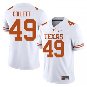 Jake Collett #49 Texas Horns Jersey | Gameday White College Football Men Stitched 75670108