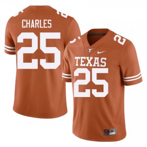 Top-Tier Jamaal Charles #25 Texas Athletics Orange Jersey | Men University Football Embroidery Fan Gear 56377096