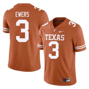 Orange Quinn Ewers #3 UT Longhorns Jersey | Men High School Football Licensed Embroidery 17175170