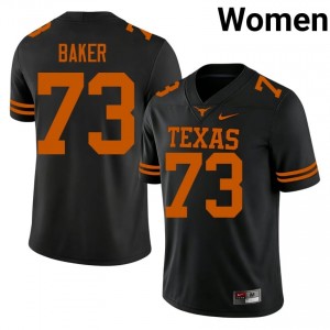 Black Brandon Baker #73 UT Longhorns Jersey | Women High School Football Limited Swen 68948696