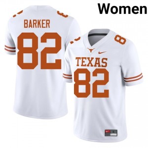 Ridge Barker #82 Texas Jersey | Exclusive White College Football Women Stitched 97274716