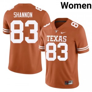 Orange Spencer Shannon #83 Texas Athletics Jersey | Women High School Football Fresh Embroidery 37694947