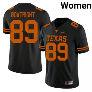 Ty Boatright #89 Texas Jersey | Gameday Black College Football Women Stitch 28705096