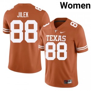 Charlie Jilek #88 Texas Jersey | Exclusive Orange College Football Women Embroidery 48607539