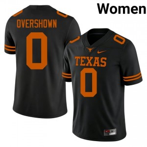 DeMarvion Overshown #0 UT Horns Jersey | Exclusive Black College Football Women Swen 40515969