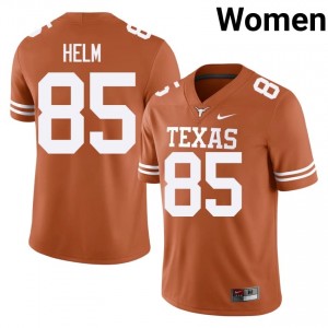 Gunnar Helm #85 UT Longhorns Jersey | Exclusive Orange College Football Women Embroidery 31456096