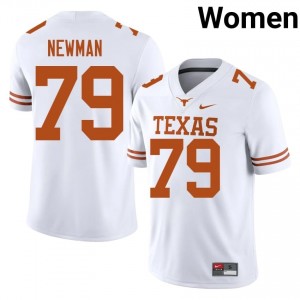 #79 Jonte Newman Texas Longhorns White Jersey | Elite Stitched Women Player Football Gear 65658897