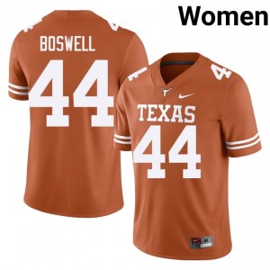 Markus Boswell #44 UT Longhorns Jersey | Pro-Grade Orange College Football Women Embroidery 81073495