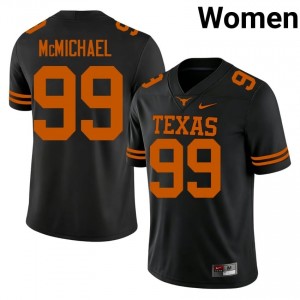 Steve McMichael #99 Texas Horns Jersey | Gameday Black College Football Women Stitch 30844066