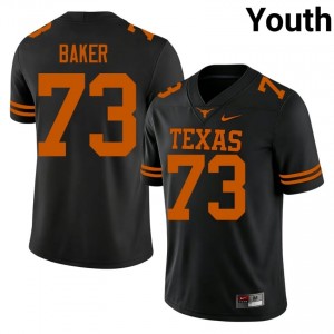 Horns Brandon Baker #73 Black Jersey | Pro Cut Stitch NCAA Football Youth Apparel 73290877