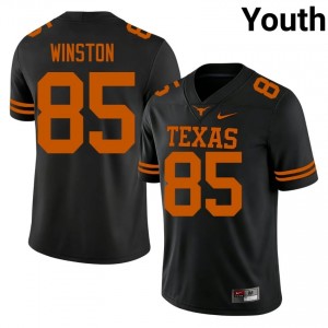 #85 Emaree Winston Texas Black Jersey | Classic Swen Youth Player Football Gear 79149316
