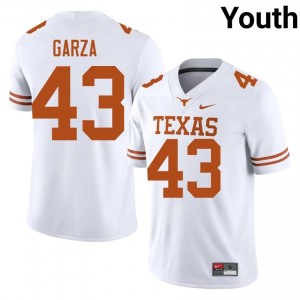 Eric Garza #43 UT Longhorns Jersey | Pro-Grade White College Football Youth Stitched 50806385