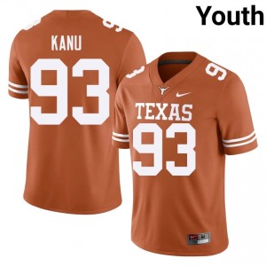 Orange Hero Kanu #93 Texas Longhorns Jersey | Youth High School Football Moisture Wicking Embroidery 85914681