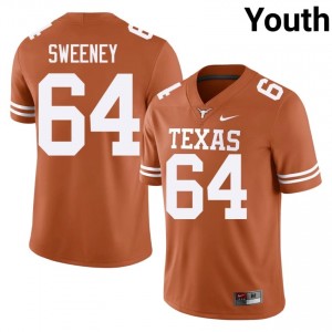 UT Longhorns Robert Sweeney #64 Orange Jersey | Pro Cut Embroidery NCAA Football Youth Apparel 20644803