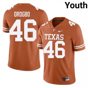 Orange Smith Orogbo #46 Texas Horns Jersey | Youth High School Football Limited Embroidery 93486454