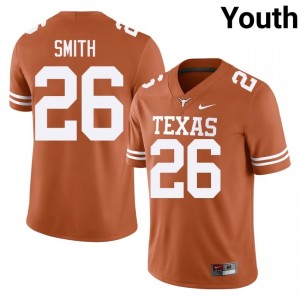 Texas Horns Ty'Anthony Smith #26 Orange Jersey | Pro Cut Embroidery NCAA Football Youth Apparel 39358859