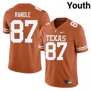 Orange Will Randle #87 Texas Horns Jersey | Youth High School Football Limited Embroidery 78459961