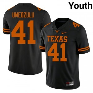 #41 Ziky Umeozulu Horns Black Jersey | Classic Swen Youth Player Football Gear 45997330