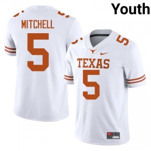 Adonai Mitchell #5 Longhorns Jersey | Gameday White College Football Youth Stitched 93624748