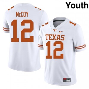 #12 Colt McCoy Texas Longhorns White Jersey | Elite Stitched Youth Player Football Gear 46717914