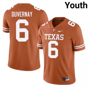 Devin Duvernay #6 Longhorns Jersey | Exclusive Orange College Football Youth Embroidery 70547323