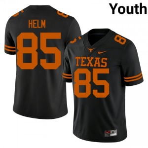 Gunnar Helm #85 UT Longhorns Jersey | Iconic Black College Football Youth Stitch 73818460