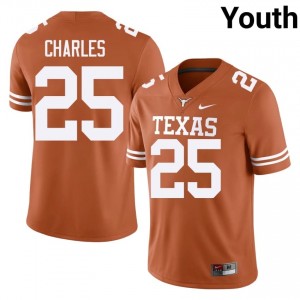 Jamaal Charles #25 Texas Longhorns Jersey | Exclusive Orange College Football Youth Embroidery 45454986