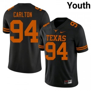 Top-Tier Jamarion Carlton #94 Texas Longhorns Black Jersey | Youth University Football Swen Fan Gear 22842200