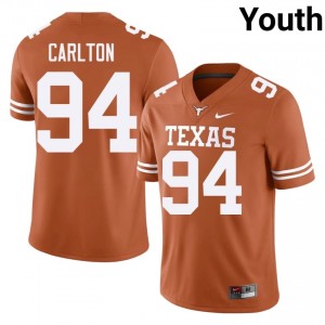 #94 Jamarion Carlton Texas Horns Orange Jersey | Elite Embroidery Youth Player Football Gear 34982944