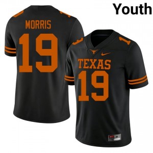 MJ Morris #19 Texas Horns Jersey | Iconic Black College Football Youth Stitch 84736013
