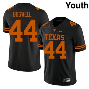 Markus Boswell #44 Texas Longhorns Jersey | Gameday Black College Football Youth Stitch 69426245