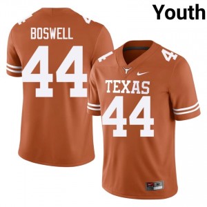 Orange Markus Boswell #44 Texas Horns Jersey | Youth High School Football Licensed Embroidery 76800775