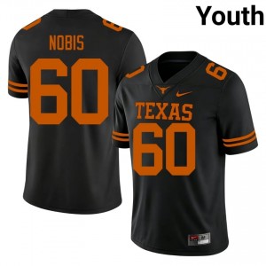 Texas Longhorns Tommy Nobis #60 Black Jersey | Genuine Stitch NCAA Football Youth Apparel 59127218